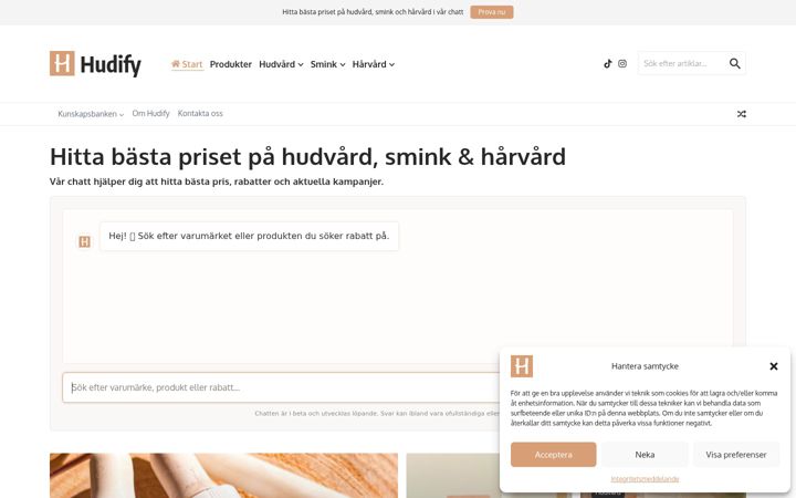 Screenshot of hudify.se