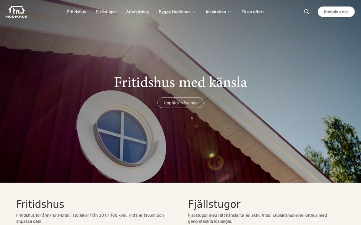 Screenshot of hudikhus.se
