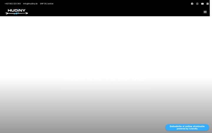Screenshot of hudiny.sk