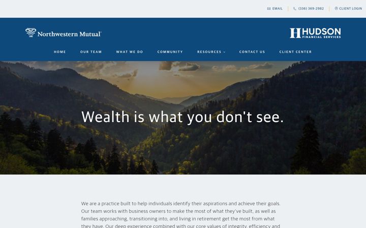 Screenshot of hudsonfinancial.nm.com