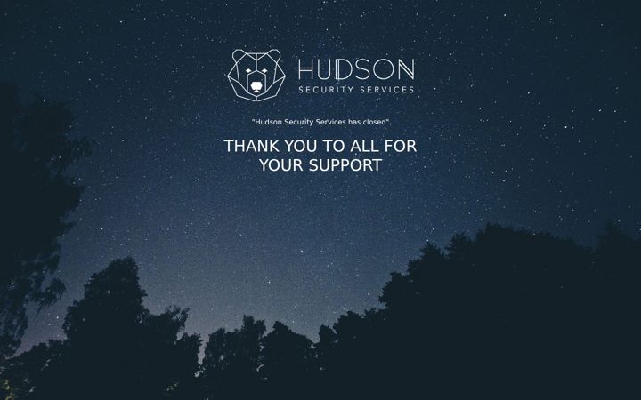 Screenshot of hudsonsecurityservices.co.uk