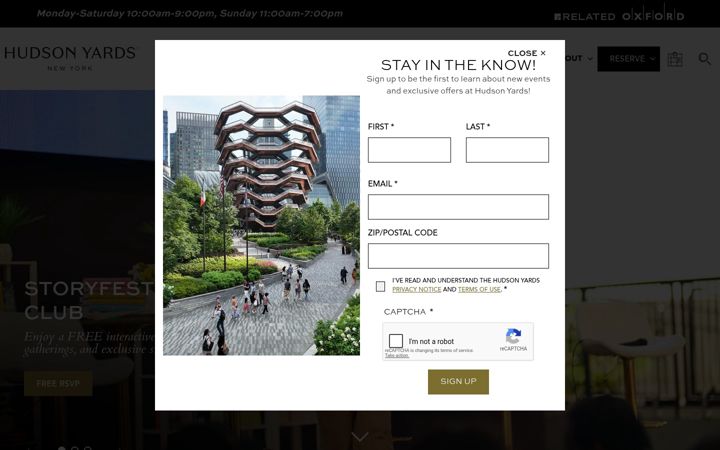 Screenshot of hudsonyardsnewyork.com