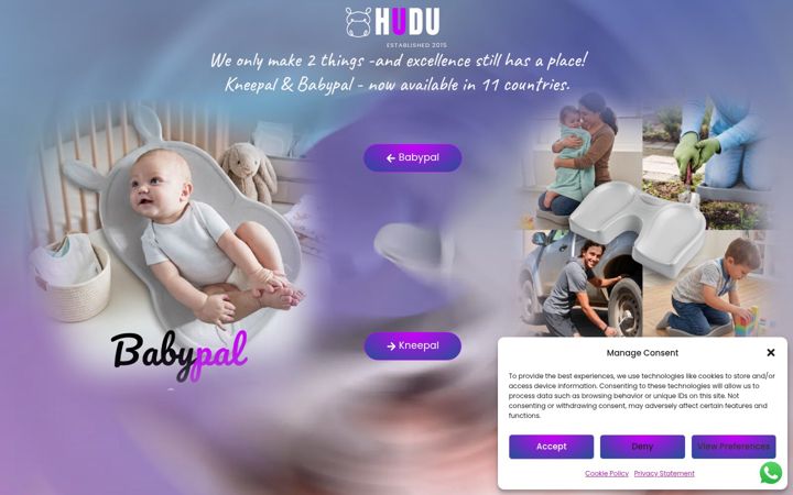 Screenshot of huduhealth.com