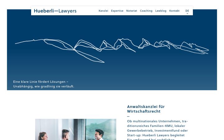 Screenshot of hueberli.com