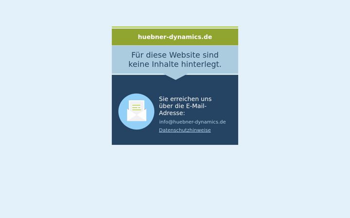 Screenshot of huebner-dynamics.de
