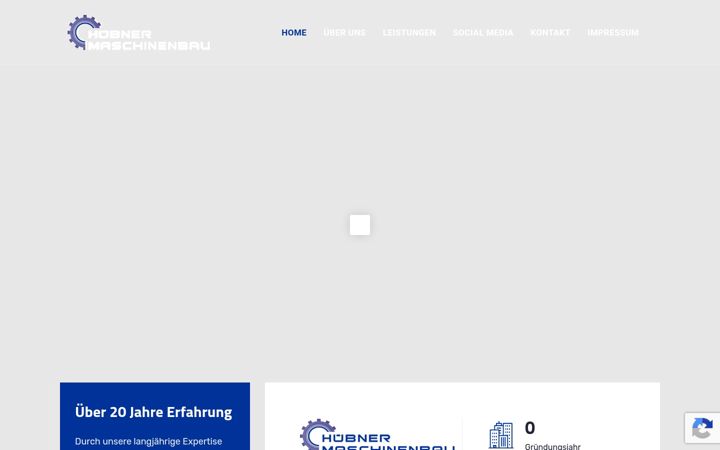 Screenshot of huebner-maschinenbau.de