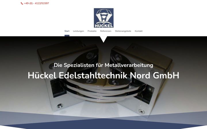 Screenshot of hueckel-gmbh.de