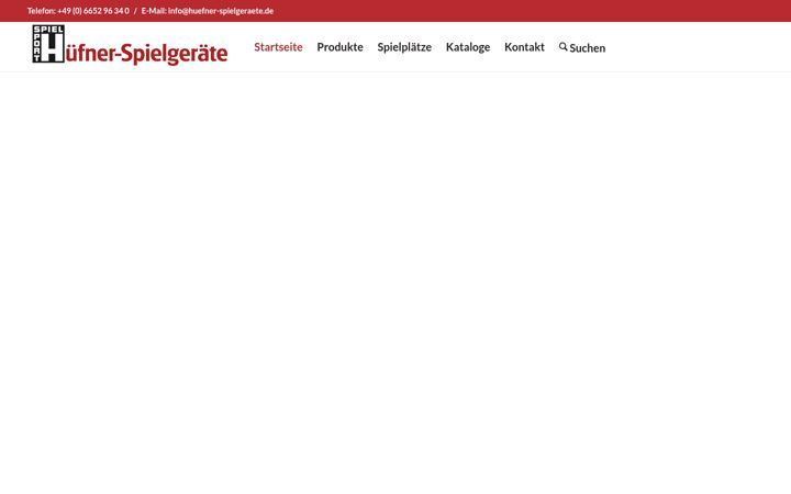 Screenshot stránky huefner-spielgeraete.de