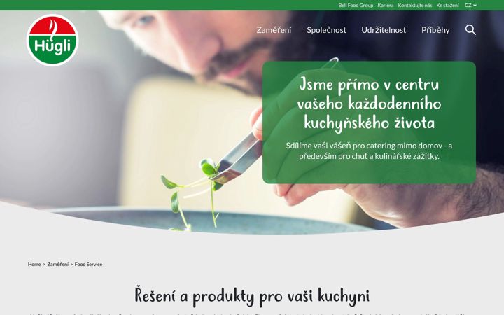 Screenshot of huegli-foodservice.cz