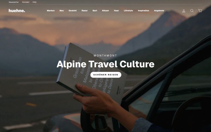 Screenshot of huehne.shop