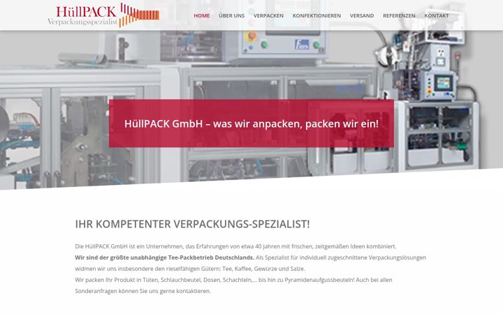 Screenshot of huellpack.de
