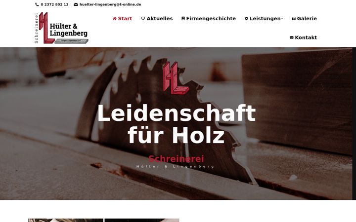 Screenshot of huelter-lingenberg.de