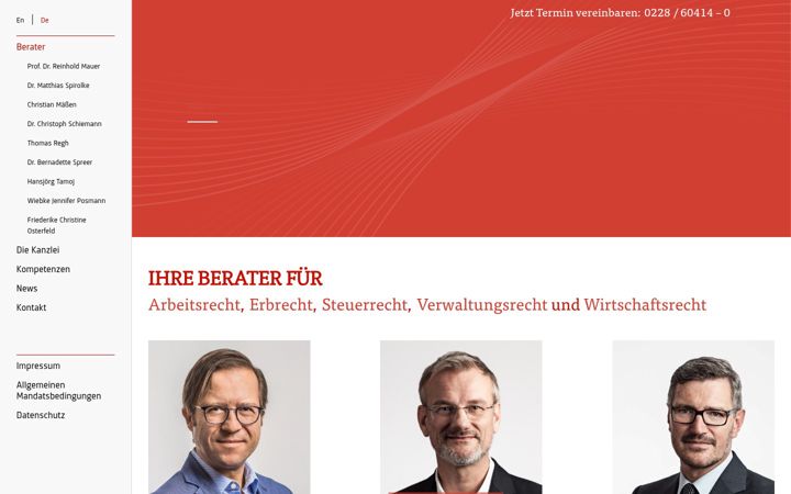 Screenshot of huemmerich-legal.de