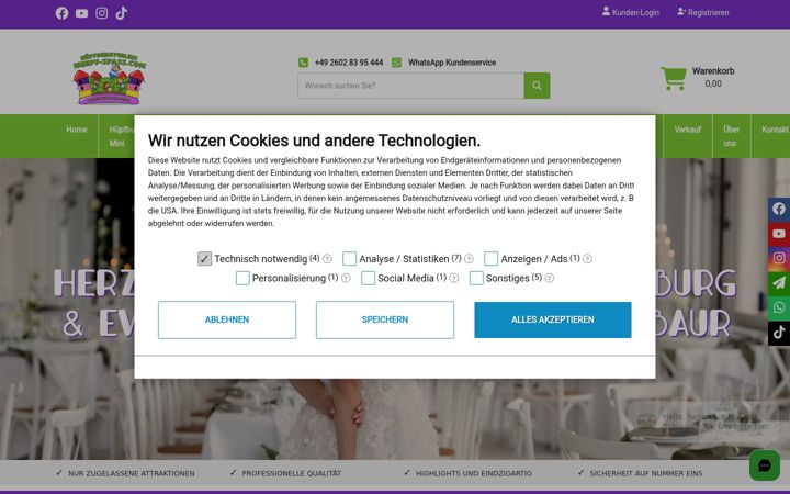 Screenshot of huepf-spass.com