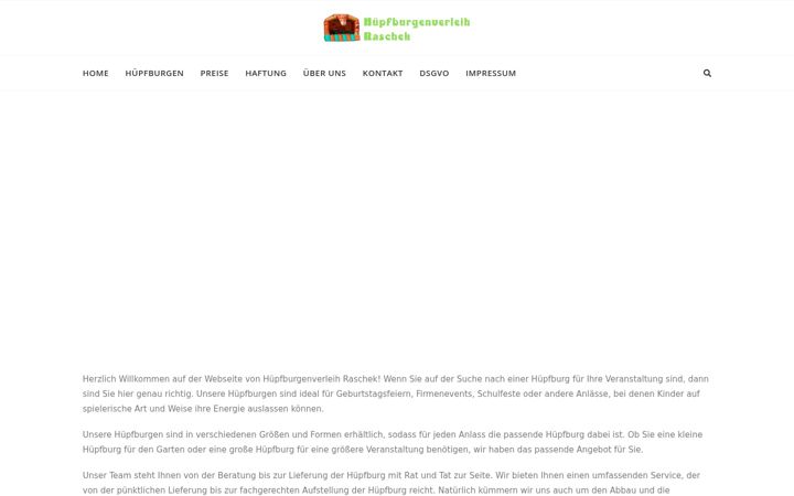 Screenshot of huepfburgenverleih-raschek.de