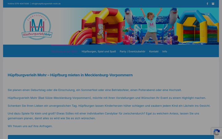 Screenshot of huepfburgverleih-mohr.de