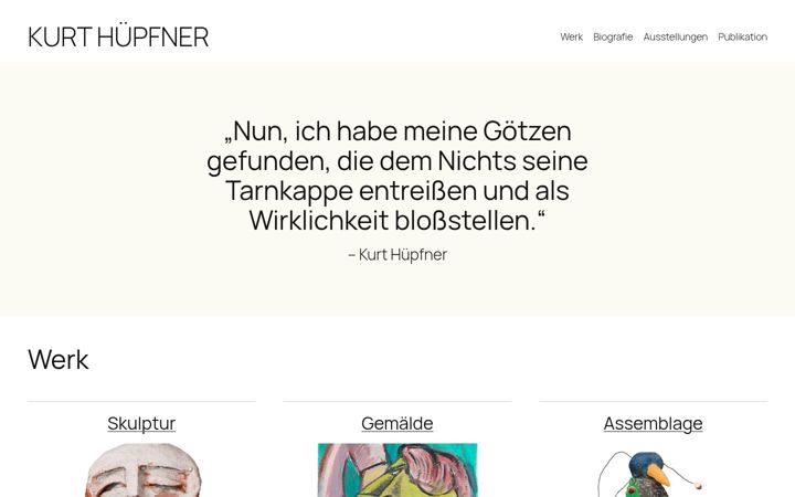 Screenshot of huepfner.at