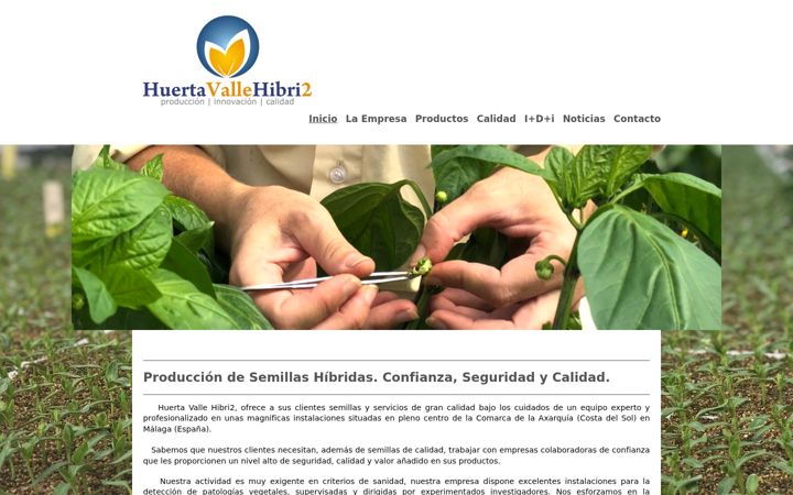 Screenshot of huerta-valle-hibri2.com
