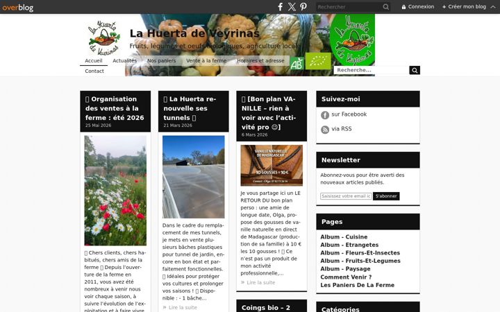 Screenshot of huertadeveyrinas.fr