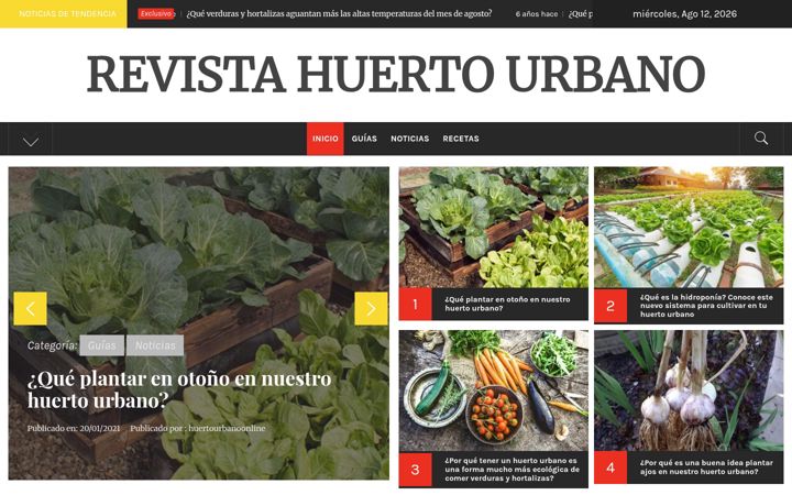 Screenshot of huertourbanoonline.com