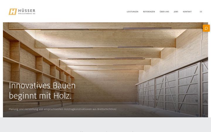 Ekrano kopija huesserholzleimbau.com