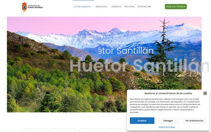 Screenshot of huetorsantillan.com