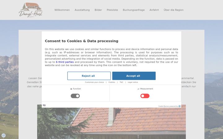 Screenshot of huette-dachsteinwest.com
