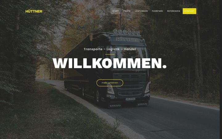 Screenshot ta' huettner-transporte.de