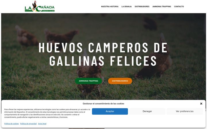 Screenshot of huevosdesoria.es