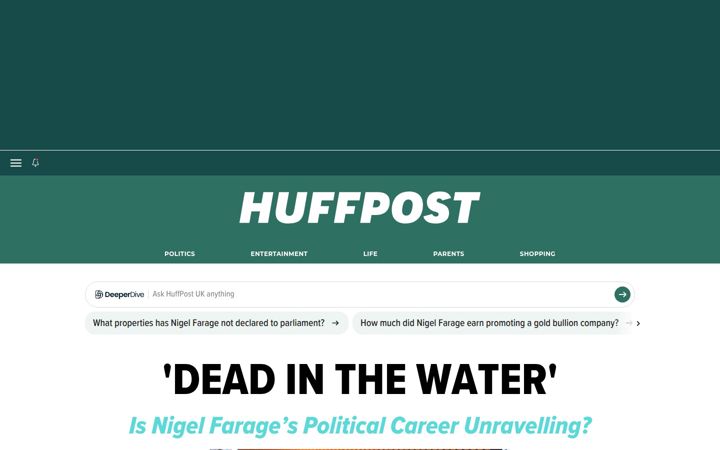 Screenshot of huffingtonpost.co.uk