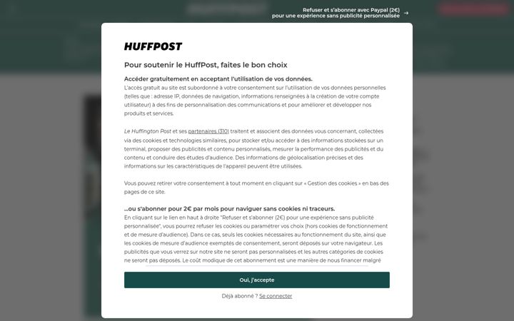 Screenshot of huffingtonpost.fr