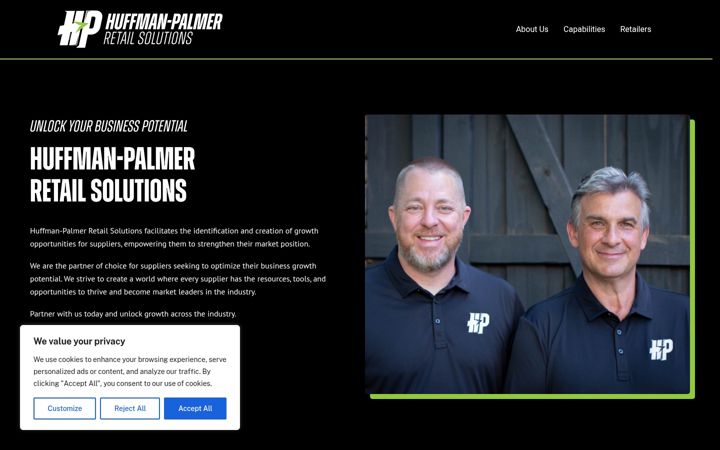 Screenshot of huffman-palmer.com