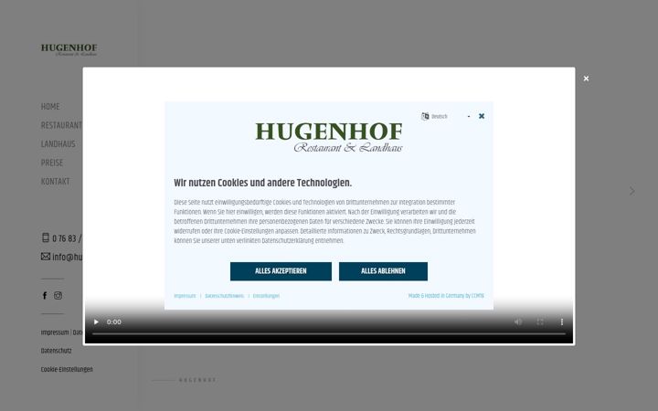 Screenshot of hugenhof.de