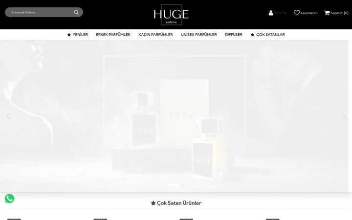 Screenshot of hugeperfume.com