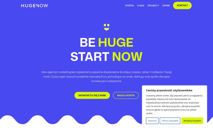 Screenshot of hugevoice.pl