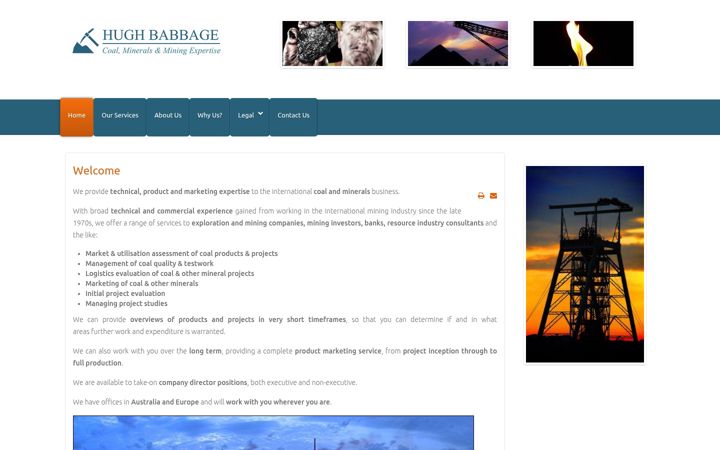 Screenshot of hughbabbage.com