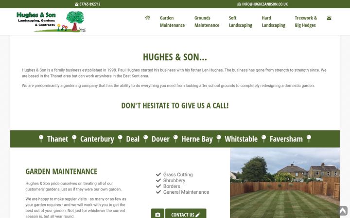 Screenshot of hughesandson.co.uk