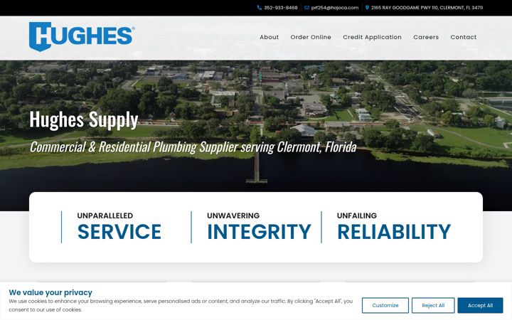 Screenshot of hughesclermont.com
