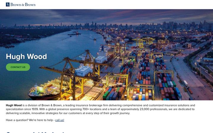 Screenshot of hughwood.com