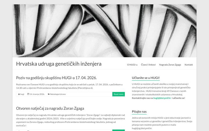Screenshot of hugi.hr