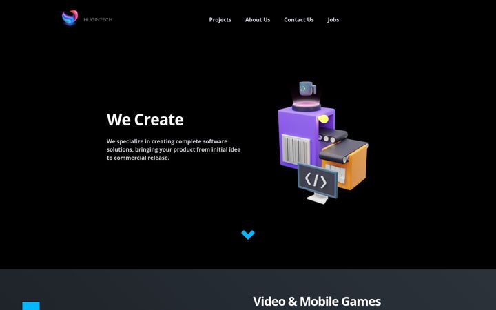 Screenshot of hugintech.com