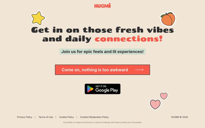 Screenshot of hugmia.com
