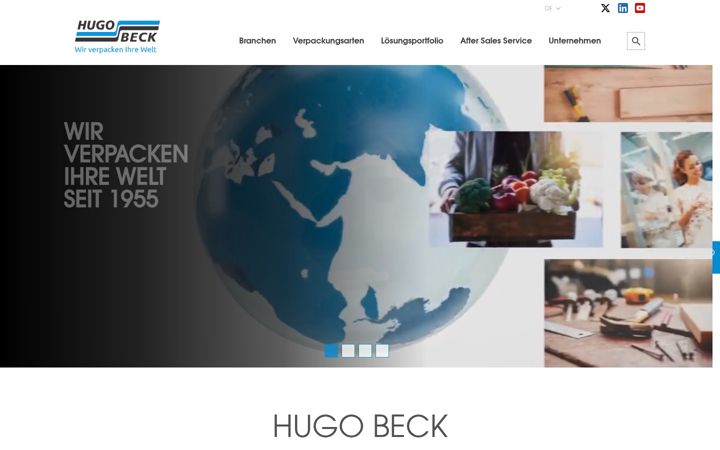 Screenshot of hugobeck.com