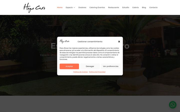 Screenshot of hugocaro.com