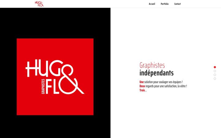 Screenshot of hugoetflo.fr
