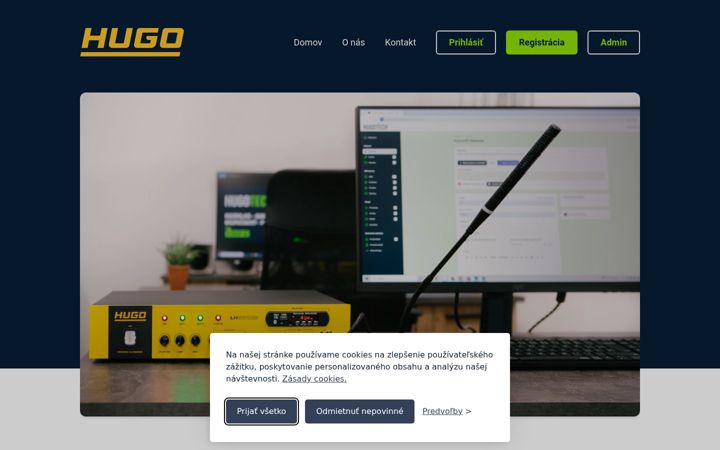 Screenshot of hugoinfo.sk