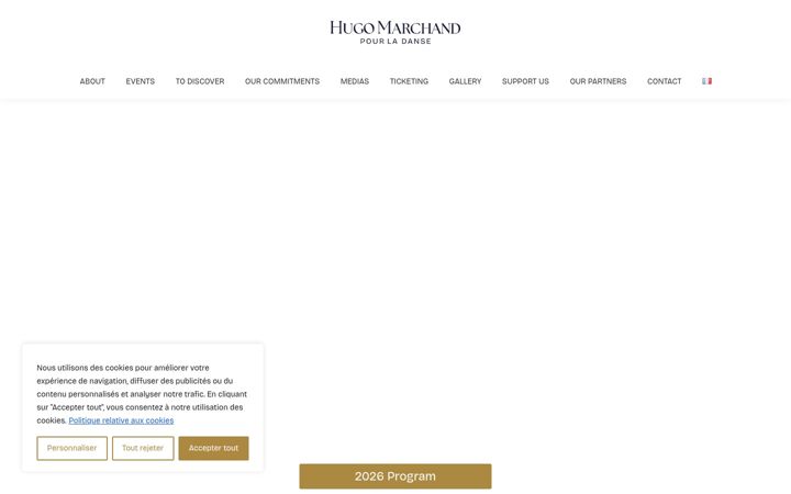 Screenshot of hugomarchandpourladanse.org