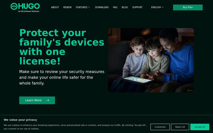Screenshot of hugopc.com