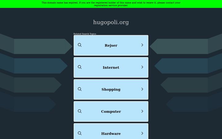 Ekrano kopija hugopoli.org