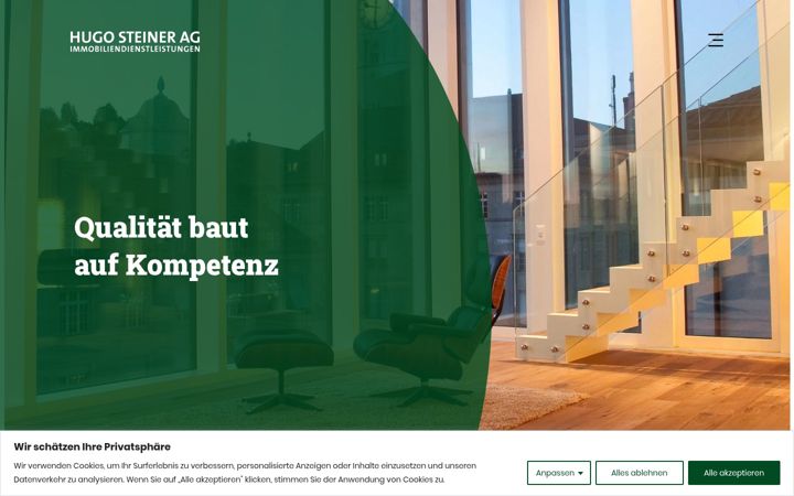 Screenshot of hugosteiner.ch